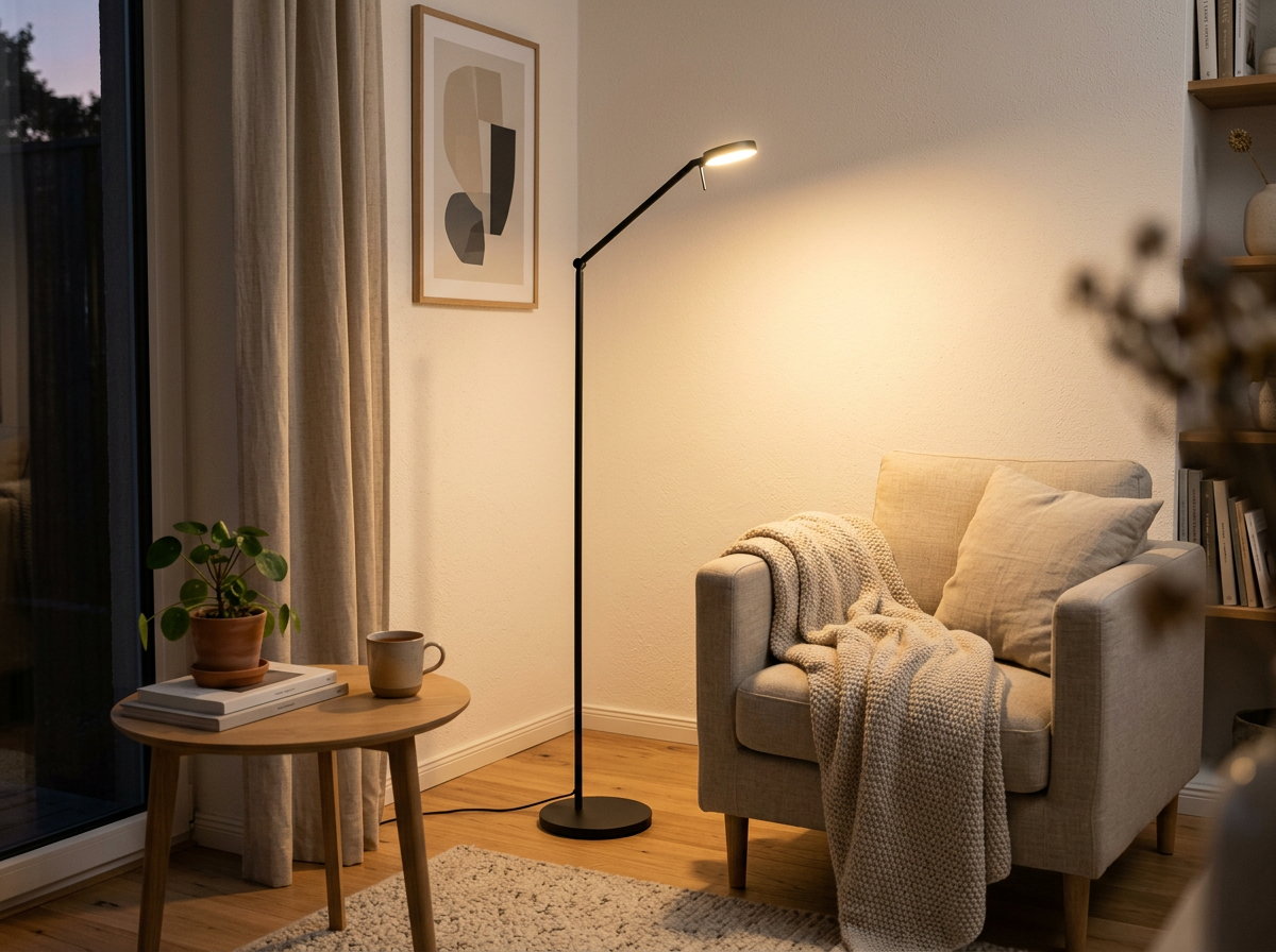 LED-Stehleuchte Warmweiß — dimmbar
