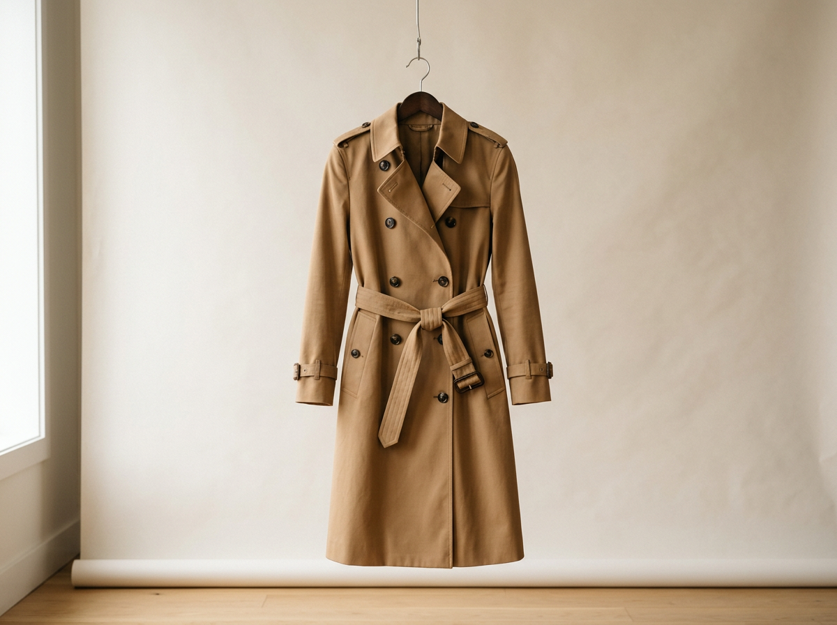 Trenchcoat Camel — Klassiker für die Übergangssaison